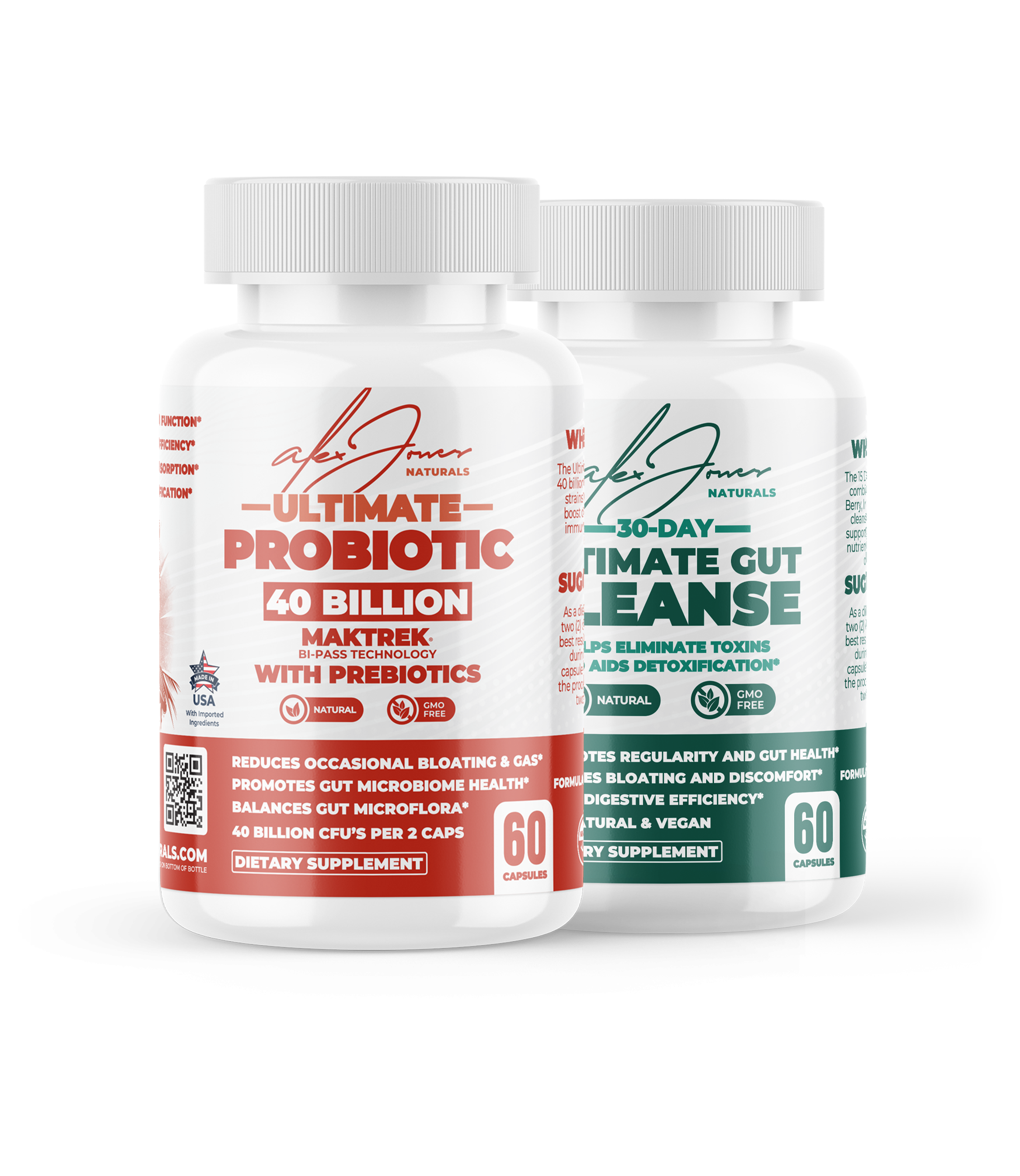 Ultimate 40-Probiotic & 30-Day Gut Cleanse Combo Pack