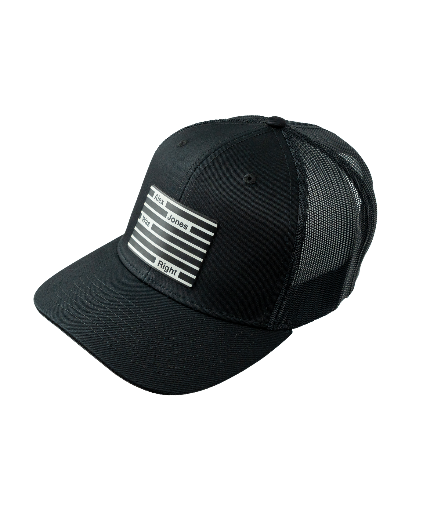 Alex Jones Was Right Leather Patch Hat