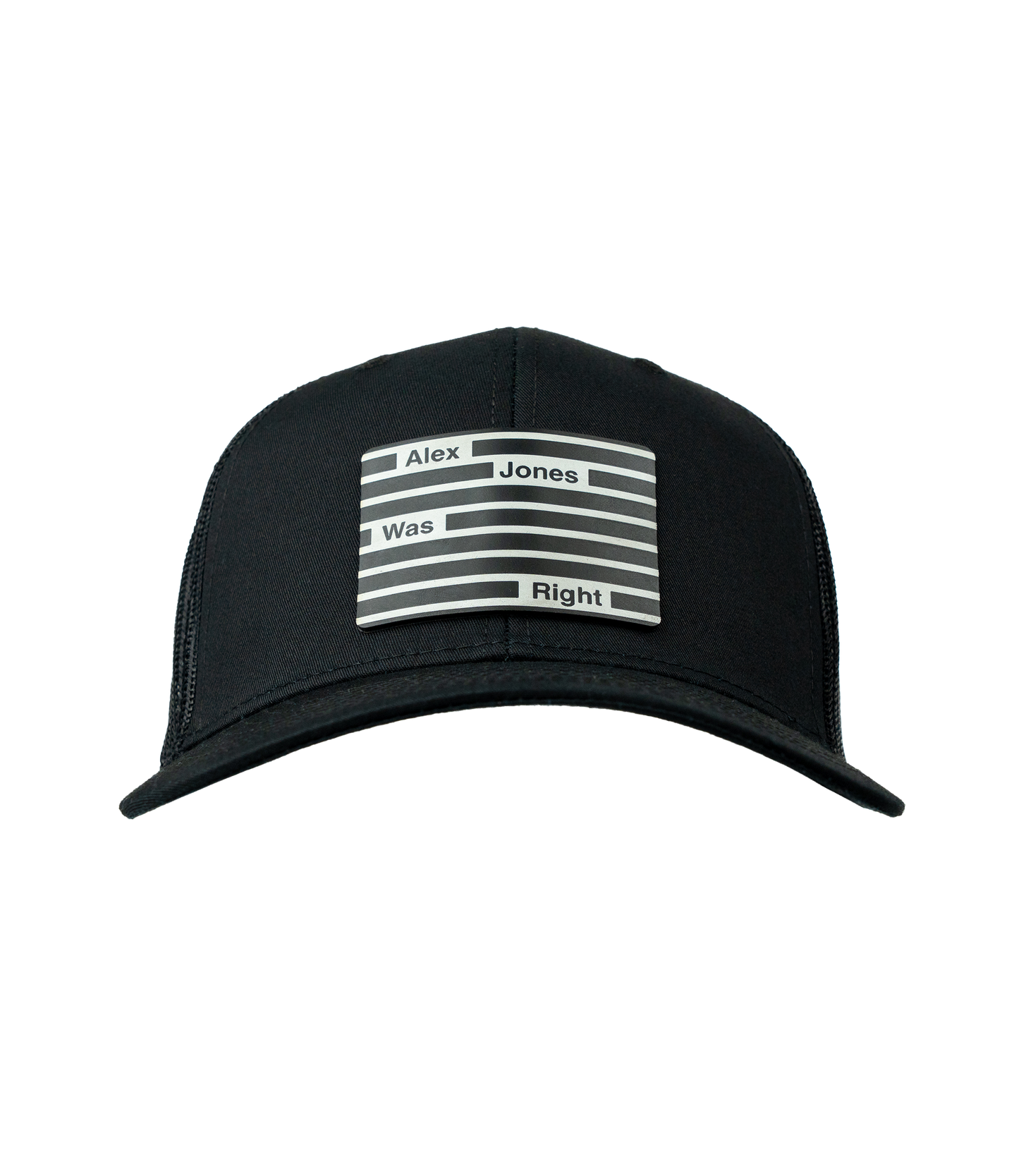 Alex Jones Was Right Leather Patch Hat