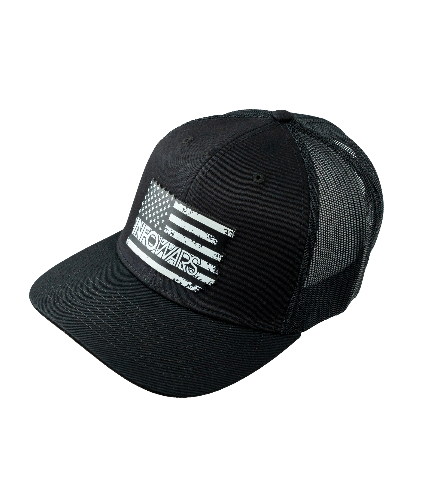Infowars Flag Leather Patch Hat