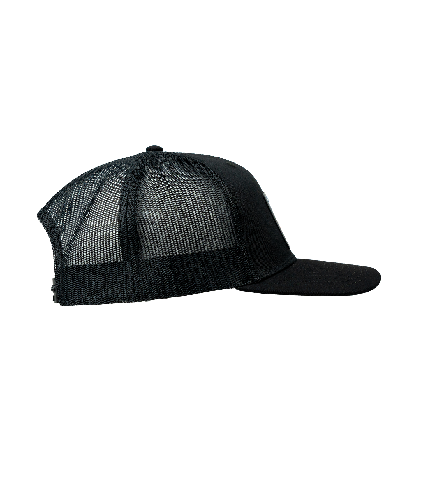 Infowars American Flag Logo Leather Patch Hat