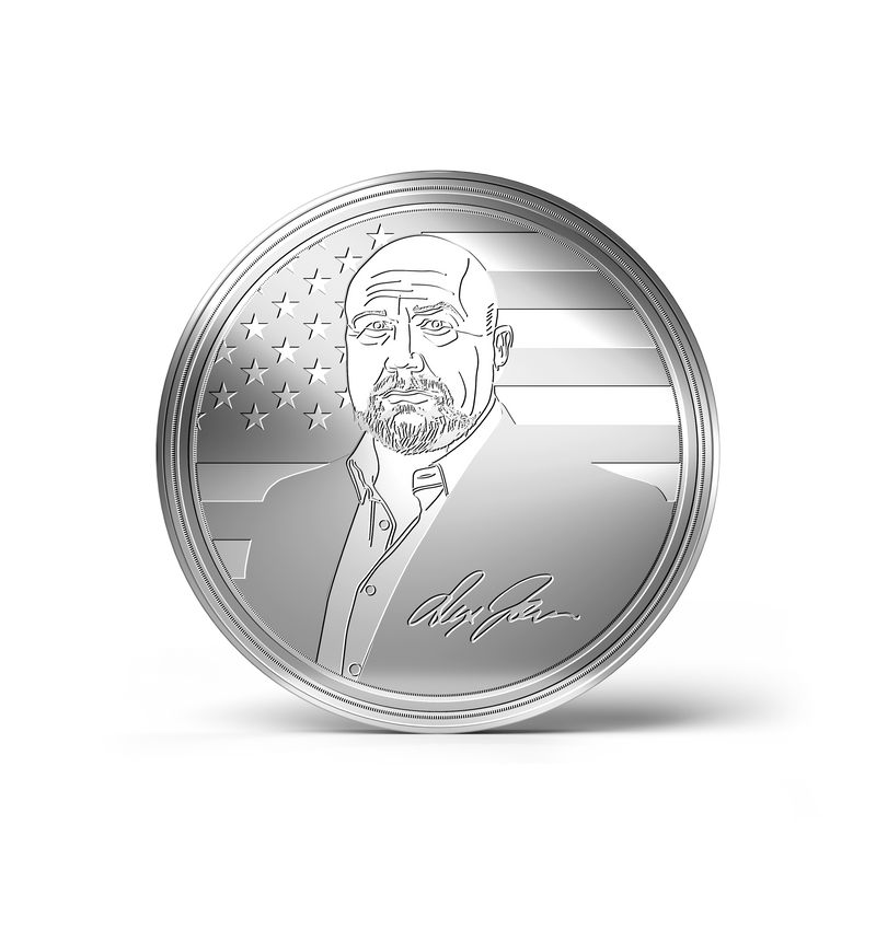 Limited Edition Silver Alex Jones Signature Fundraiser Coin