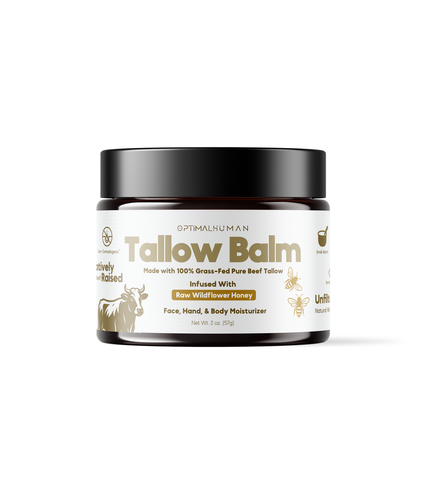🎁 Optimal Human - Grass-Fed Tallow Balm With Raw Honey (100% off)
