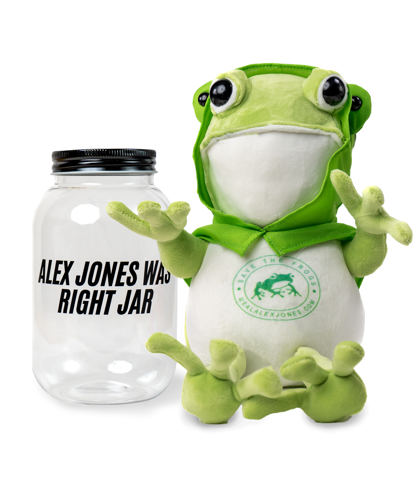 Save The Frogs Plush + Collectible Jar Bundle