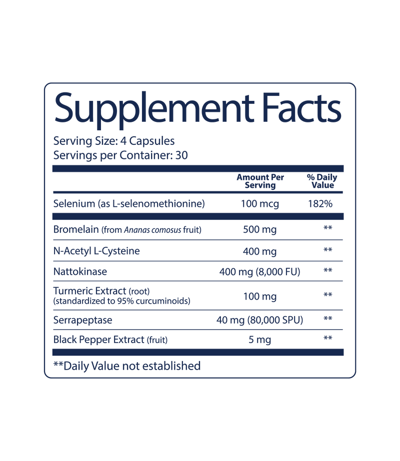 Ultimate Lifeforce - Triple-Action Spike Protein Detox (120 Capsules) (30 Servings)