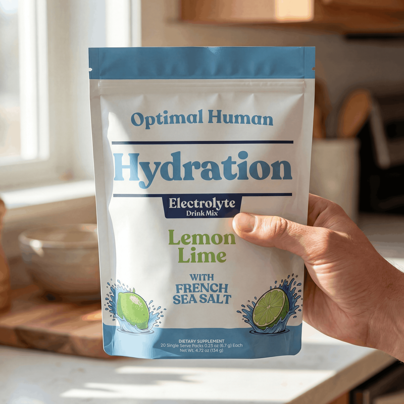 Optimal Human Hydration Drink Mix with French Sea Salt