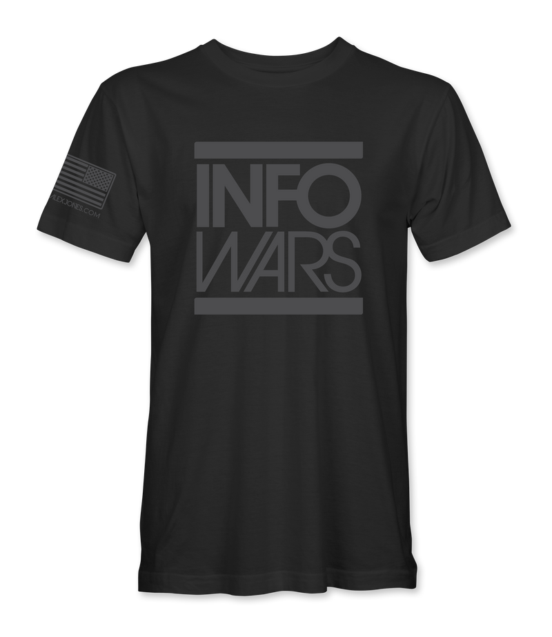 Blacked Out Infowars Premium Fundraiser T-Shirt