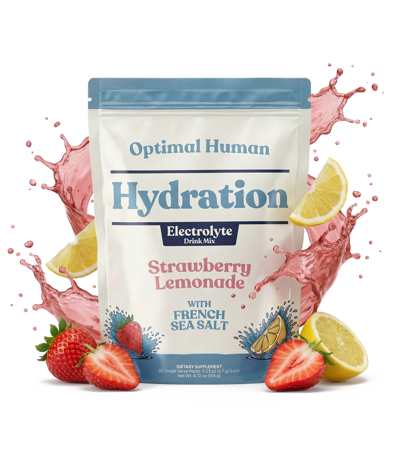 Optimal Human Hydration Drink Mix with French Sea Salt