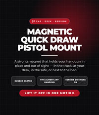 ReadyMount Magnetic Quick Draw Pistol Mount