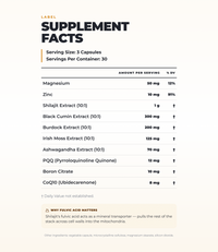 Shilajit Complex - Super-Infused Supplement (90 Capsules) (30 Servings)