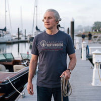 George Washington wearing the Operation Northwoods t-shirt in navy