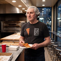 George Washington wearing the Pizza Gate t-shirt in black