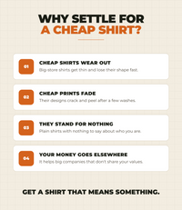 Why settle for a cheap shirt?