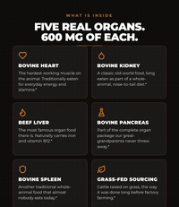Bovine Organ Complex (150 Capsules) (30 Servings)