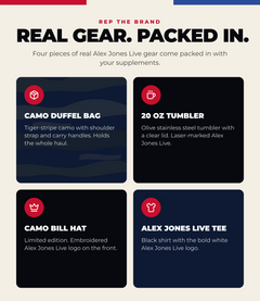 Alex Jones Live Field Bag Bundle