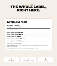 Bovine Organ Complex (150 Capsules) (30 Servings)