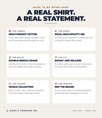 A real shirt, a real statement