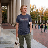 Thomas Jefferson wearing the Operation Northwoods t-shirt in navy
