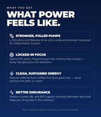 Ultimate Power Drink Mix - Energy & Focus* (Patriot Punch) (420 Grams) (30 Servings)