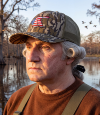 Betsy Ross Duck Embroidered Camo Trucker Hat
