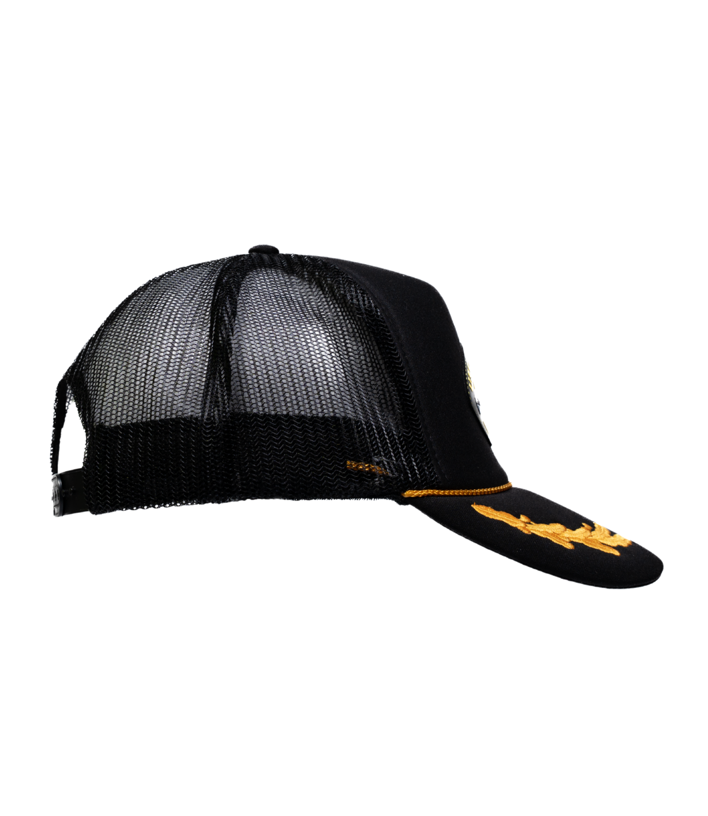 USS Alex E. Jones Info War Veteran Leather Patch Hat