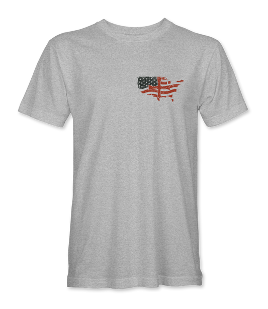 Deus Vult: Christian America Flag T-Shirt