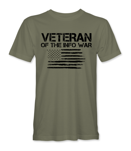 Veteran Of The Infowar Flag T-Shirt