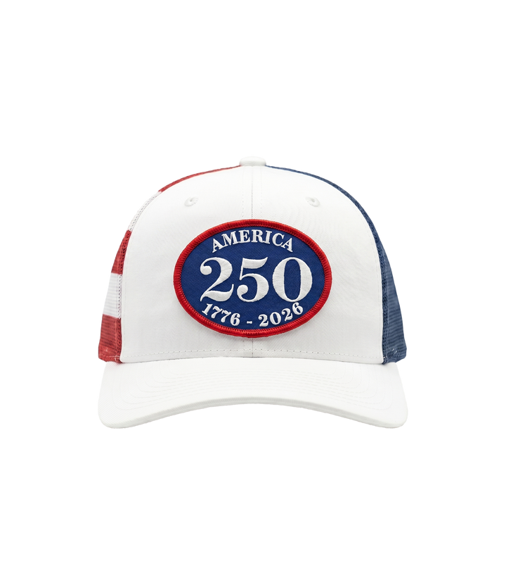 America 250 1776-2026 Patch Trucker Hat