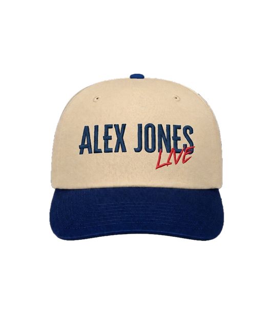 Alex Jones Live Tan Embroidered Hat