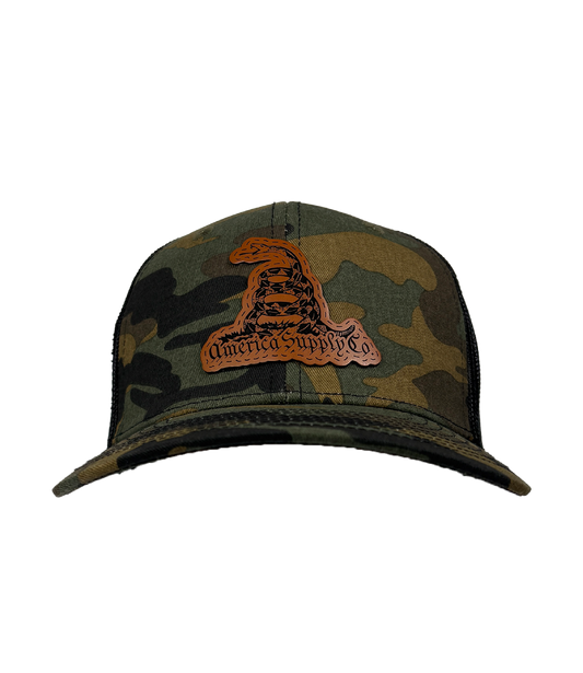 America Supply Co Gadsden Leather Patch Hat