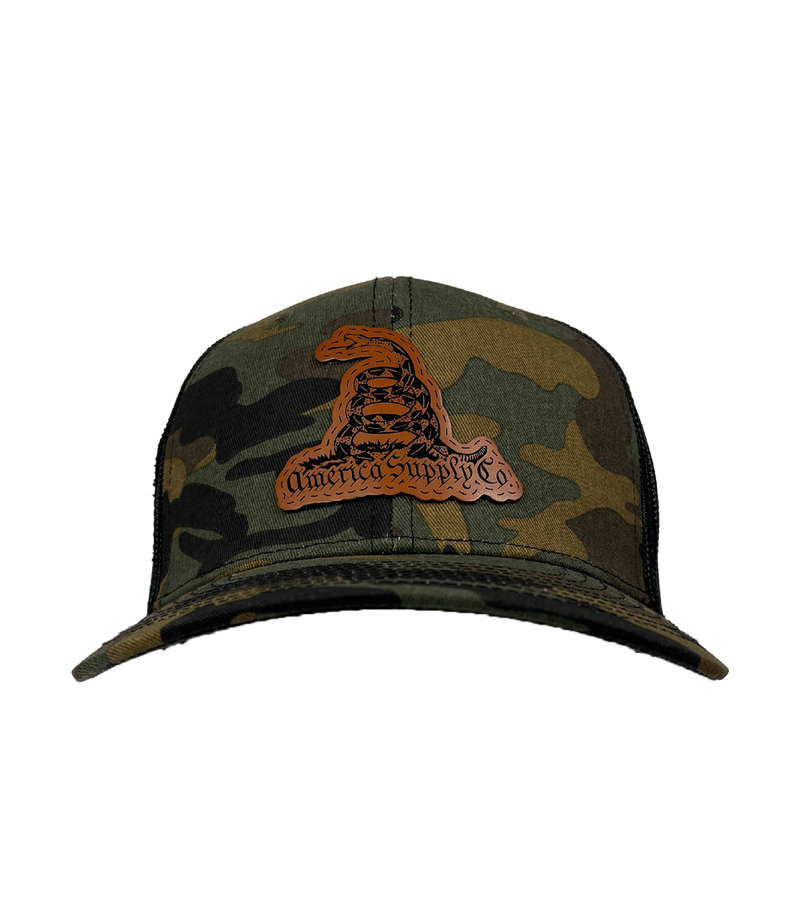 America Supply Co Gadsden Leather Patch Hat