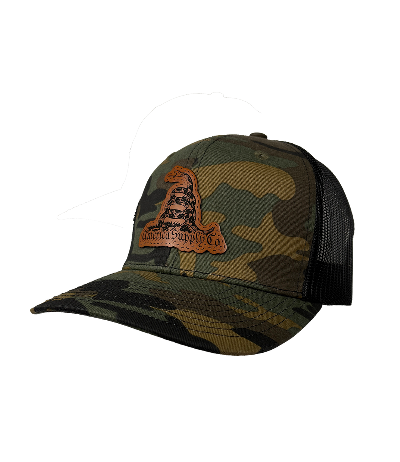America Supply Co Gadsden Leather Patch Hat