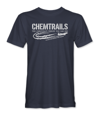 The Alex Jones Store - navy Chemtrails T-Shirt - front