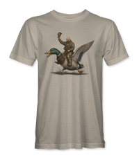 The Alex Jones Store - sand Duckboy Jones T-Shirt - front