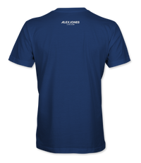 The Alex Jones Store - royal blue Alex Jones For President 2028 T-Shirt - back