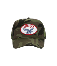 "America" Camo Rope Trucker Hat
