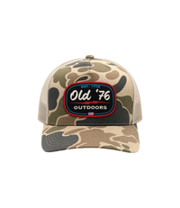 Old '76 Outdoors Duck Camo Patch Trucker Hat