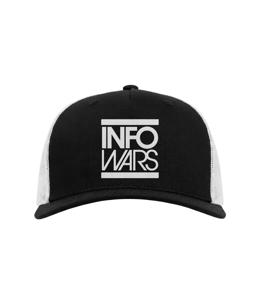 Classic Infowars Black & White Trucker Hat