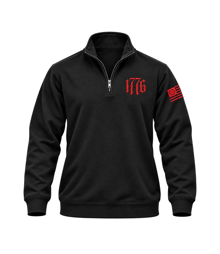 1776 Embroidered Quarter-Zip Sweatshirt