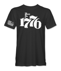 The Alex Jones Store - black The Answer To 1984 Is 1776 T-Shirt - front