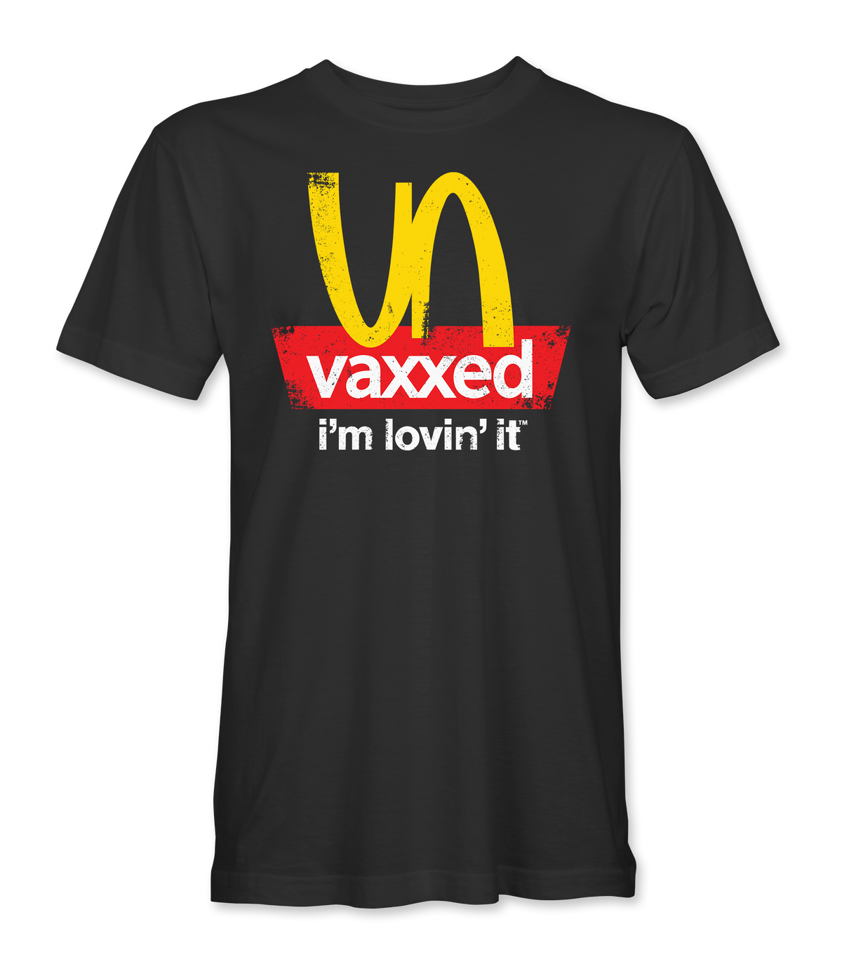 The Alex Jones Store - black Unvaxxed T-Shirt - front