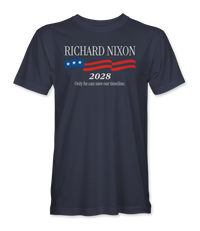 Richard Nixon 2028 — "Save Our Timeline" Premium T-Shirt