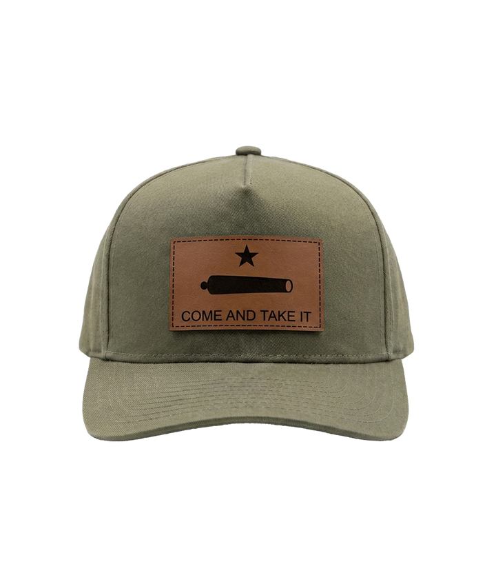Come And Take It Leather Patch Hat