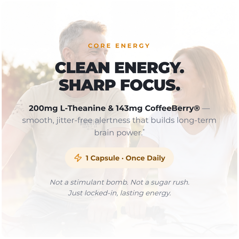 Ultimate Energy - Natural Caffeine & L-Theanine (30 Capsules) (30 Servings)