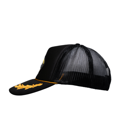 USS Alex E. Jones Info War Veteran Leather Patch Hat