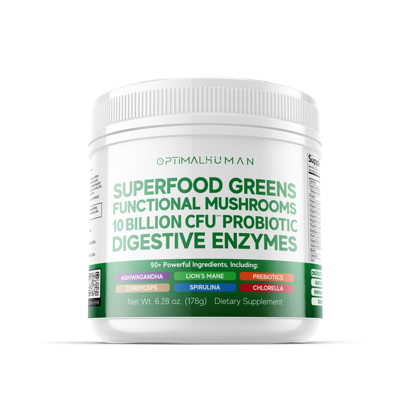 Optimal Human - Superfood Greens (6.28 oz) (30 Servings)