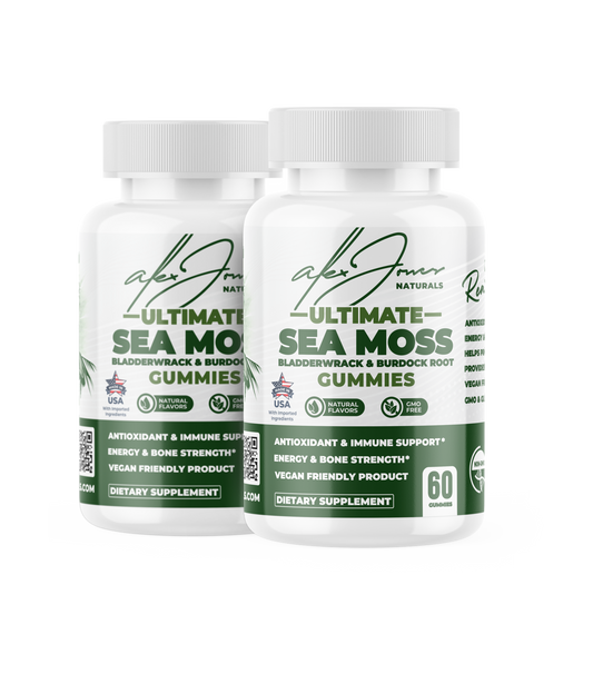 (2-Pack) Ultimate Seamoss Gummies With Bladderwrack & Burdock Root