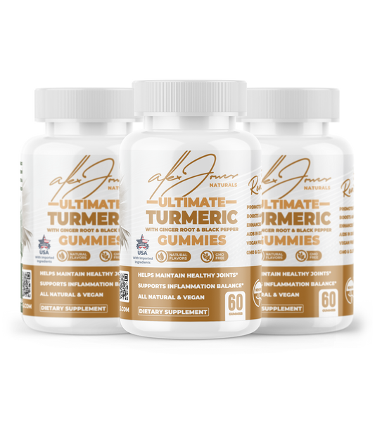 (3-Pack) Ultimate Turmeric Gummies With Ginger Root & Black Pepper