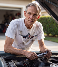 Live Free Or Die Trying T-Shirt - worn