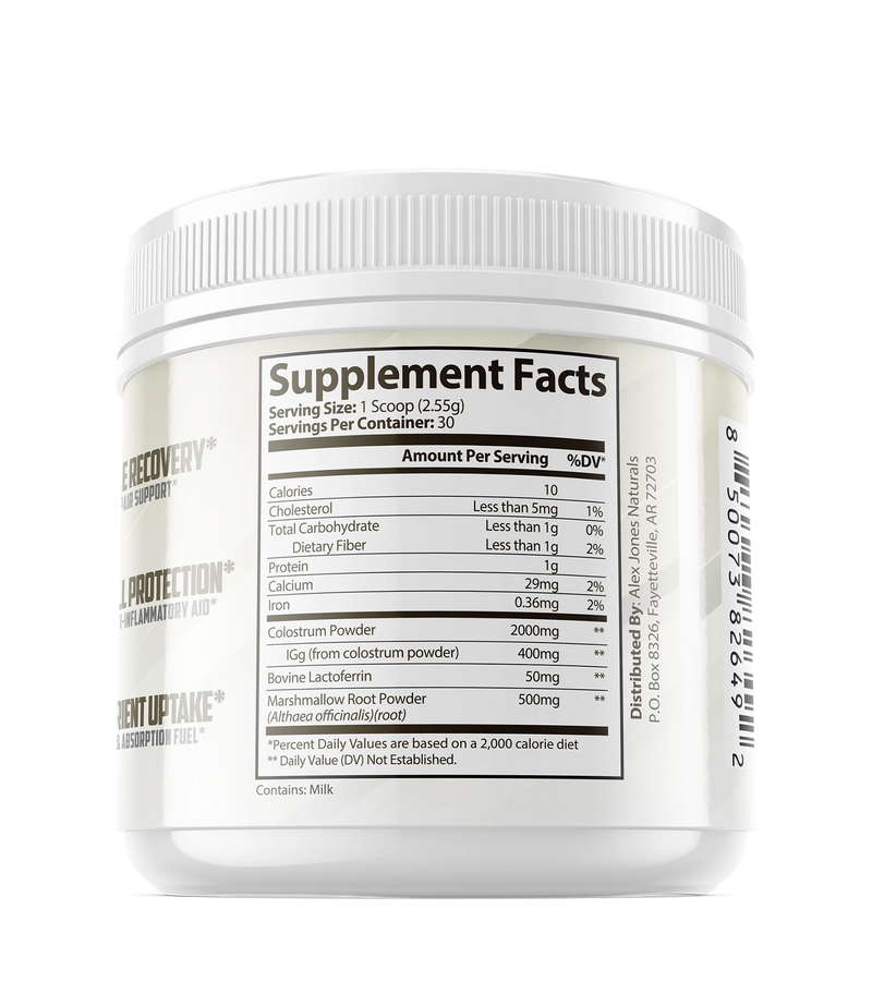 Bovine Colostrum+ - Cellular Recovery & Defense Matrix (2.5 oz) (30 Servings)